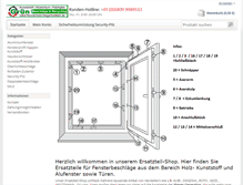 Tablet Screenshot of fensterbeschlagersatzteil.de